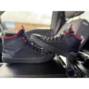 Converse Ultra Future Sport Mid Top Leather Mesh Black Red Shoes A01426C M 6 W 8